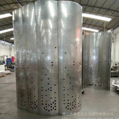 供应特殊弧形铝板 包柱圆弧铝单板 单曲面造型铝板