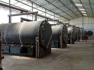 原木卧式炭化炉制炭机 中远1000型废弃果木稻壳炭化设备 卧式干馏气体原木炭化炉