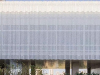 铝单板曲面板铝蜂窝板铝板檐口铝方通格珊铝板镂空花纹图案幕墙