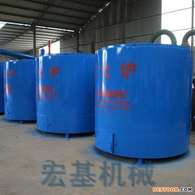 无烟卧式炭化炉  宏基  THL-1型原木炭化设备 信誉为本
