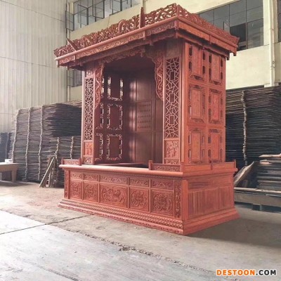 红木佛龛厂家  财神殿千佛龛 寺庙千佛龛厂家 千佛龛价格