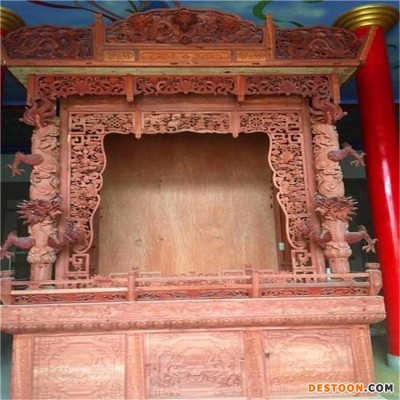 鸿缘法器 定制红木佛龛 精品铝合金佛龛 牌位架 木雕佛龛厂家直销