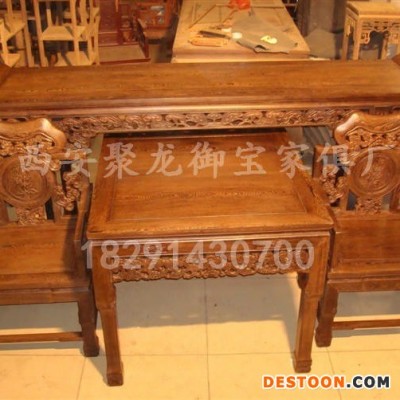 西安实木条案，仿古贡桌，红木贡桌，榆木贡桌，榆木条案，古典实木条案
