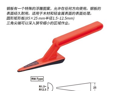 日本NT CUTTER曲面三角圆形锉刀RM-320P手工皮边打磨封边工具模型研磨器