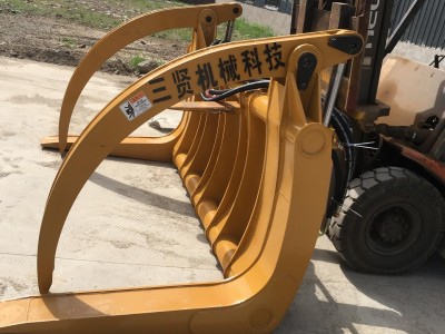 装载机铲车夹木叉 SX-50多齿抱木夹 原木大量搬运专用