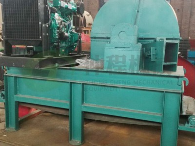 仲程1410型盘式木材削片机 自动进料竹子切片机 下输送带式原木削片机