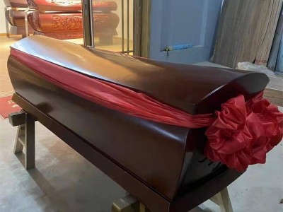 土葬棺材红木龙凤浮雕棺材 小棺材寿材 千年屋棺材加盟咨询