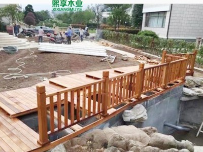 厂家定制 非洲柚木扶手 非洲柚木户外扶手 非洲柚木木扶手 熙享木业图1