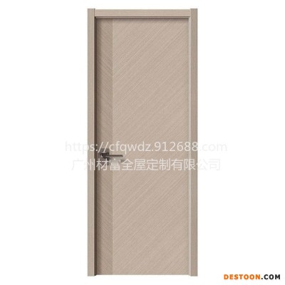 现代轻奢木门零度干漆门实木复合烤漆门房间橡木套装门隔音工程木门定制