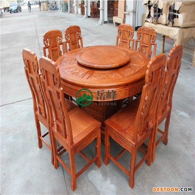 古褐色松木旋转餐桌    方形餐桌圆形餐桌岚慧     giorgetti餐桌5900