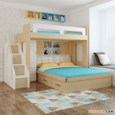 松木双层床 昆峰  欧式双层床 常年供应 双层床儿童床