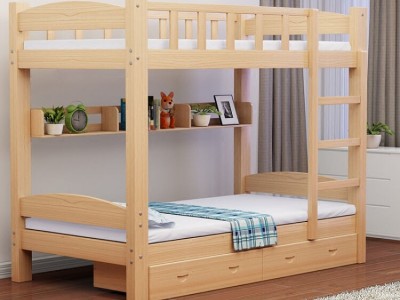 松木双层床 昆峰  上下床价格 常年供应 上下双层床