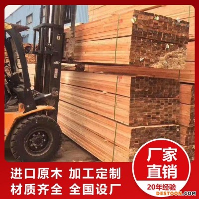 沪兴木业松木木方建筑工地木方铁杉防腐木定制
