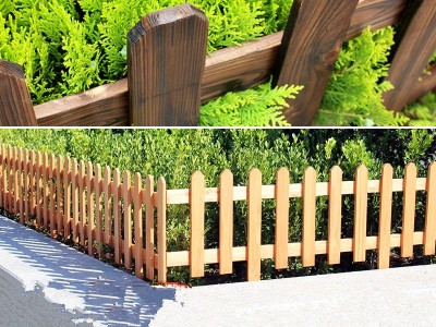 佳星碳化松木栅栏 安平木质护栏 防腐木栅栏 花园木围栏厂家