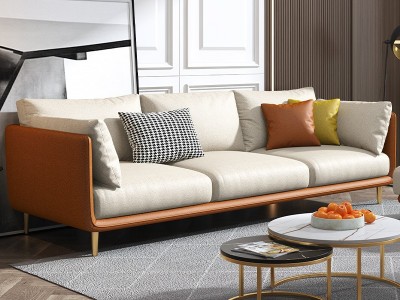 轻奢科技布艺沙发客厅小户型2021年新款意式北欧现代简约大三人位
