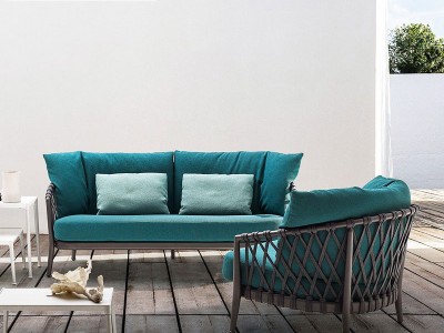 室外花园藤编沙发 户外休闲藤椅组合北欧庭院阳光房家具