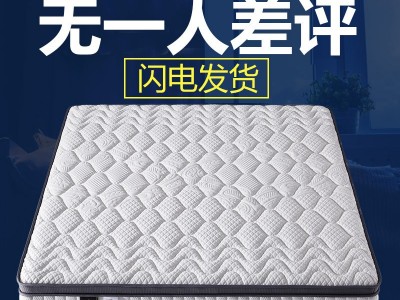 海马臣席梦思床垫1.5米 1.8m弹簧乳胶椰棕软垫家用加厚图1