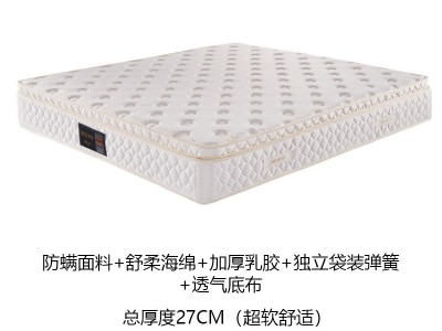 弹簧床垫席梦思纯棉针织布乳胶床垫软硬两用酒店公寓式床垫批发图5