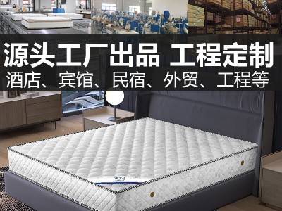 酒店宾馆床垫出租房海马席梦思硬床垫椰棕弹簧乳胶民宿公寓20cm图2