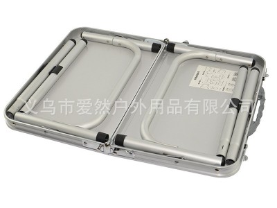户外休闲便携折叠桌野营桌露营野餐沙滩烧烤铝合金轻便可折叠桌图3