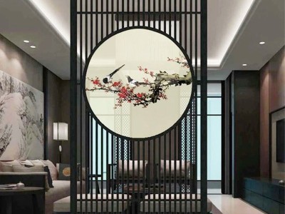 东阳木雕新中式屏风隔断实木花格玄关客厅木质办公室格栅镂空定制图1