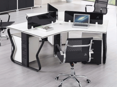 广州三人六人位职员办公桌3人6人组合屏风工作位员工电脑桌家具