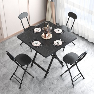折叠桌家用手提折叠桌简约折叠圆桌户外多用小圆桌方桌一件代发