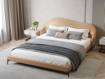 意式极简轻奢布艺床1.8米现代简约主卧大气储物婚床小户型双人床