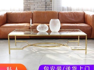 北欧钢化玻璃茶几 简约大理石茶几 小户型玻璃茶几 客厅家具批发图3