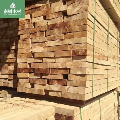 木板材厂家供应海南橡胶木实木板楼梯料避心方条