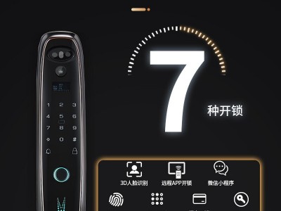 人脸识别指纹锁智能锁全自动家用防盗大门锁品牌密码锁带猫眼监控图5
