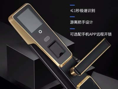 中控指纹+面部+MF刷卡+钥匙混合识别智能锁家用防盗门锁图2