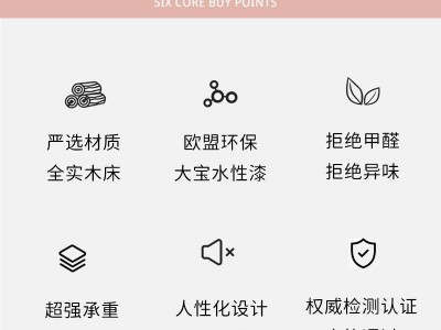 全实木儿童床 北欧粉色公主床 卧室1.2米女孩单人床1.5米双人床图3