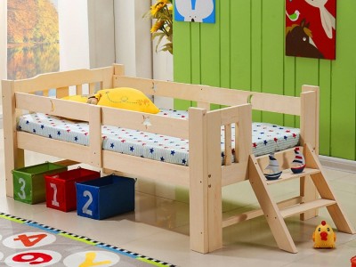 厂家直销儿童床实木床 幼儿园安全护栏婴儿床木质宝宝床加工定制