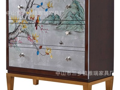 新中式视听柜定制 现代简约客厅茶几电视柜组合套装卧室实木家具图5