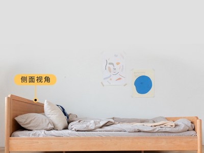 北欧家用卧室艾诺诺双人床日式民宿实木单人床简约现代双人床1.5m图4