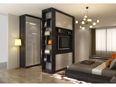 时尚个性整体衣柜 整体移门衣柜 板式整体衣柜图2