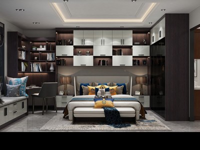 简易欧式衣柜 中式简约大衣柜 韩式移门衣柜图5