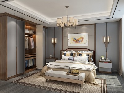 木纹板式整体衣柜 白色组合衣柜 衣帽间整体衣柜图2