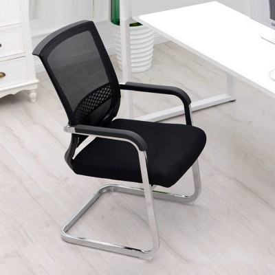 职员电脑椅会议办公室椅子弓形会客转椅老板椅固定扶手简约椅子