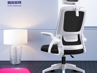 网椅外贸专供批发办公室座椅家用电脑椅职员靠背椅子会议室旋转椅图1