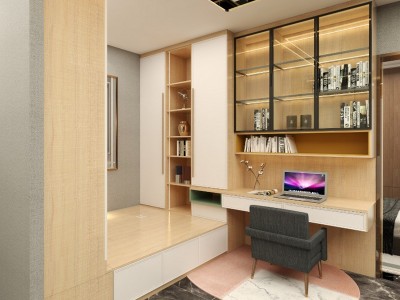 现代简约整体衣柜定制 卧室推拉门衣帽间全屋整装板式家具定做图3