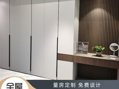 源头工厂成都全屋整体定制厂衣柜壁柜衣帽间储物柜现代简约禾香板图1