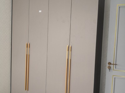 成都工厂全屋整体装修家具设计搭配现代简约卧室衣柜妆台一门到顶图4