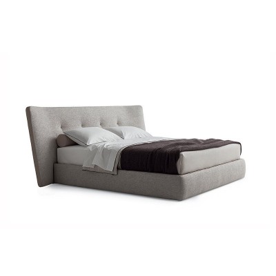 意大利Poliform REVER布艺床简约现代北欧设计师双人床主卧1.8米