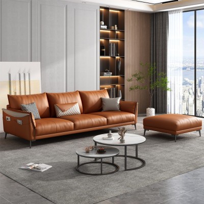 轻奢极简科技布客厅整装乳胶三人位组合大小户型北欧现代布艺沙发