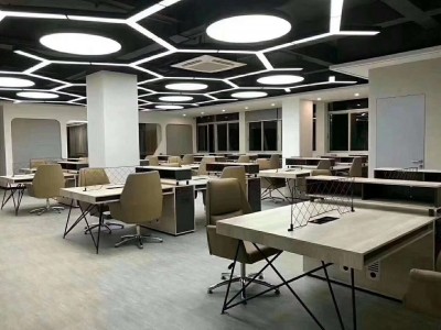广西南宁办公桌椅组合职员简约现代办公家具员工屏风桌屏风卡座图5
