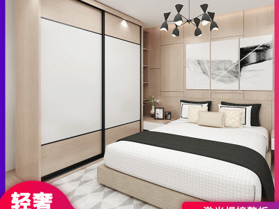 卧室全铝定制现代简约轻奢全屋衣帽间走入式衣柜卧室量尺设计安装图2