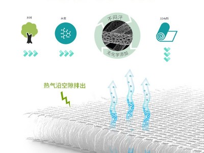 安然纯3D床垫养生护腰按摩床垫1.8米1.5m席梦思4D空气纤维床垫图2