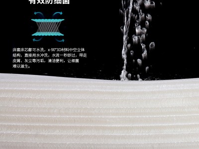 安然纯3D床垫养生护腰按摩床垫1.8米1.5m席梦思4D空气纤维床垫图3